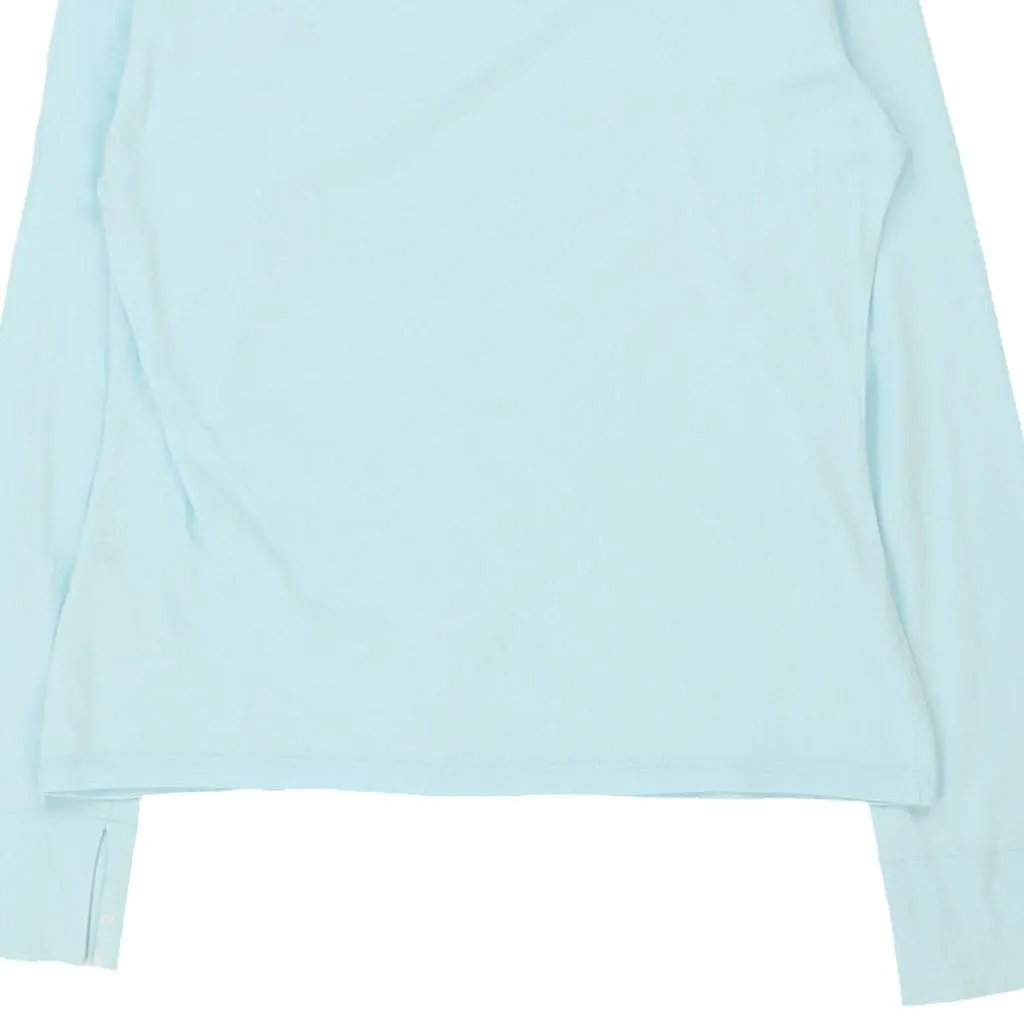 Age 14 Adidas Long Sleeve T-Shirt - Large Blue Cotton Blend