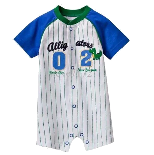 Baby Romper Alligators 02 Baseball League Romper