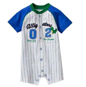 Baby Romper Alligators 02 Baseball League Romper