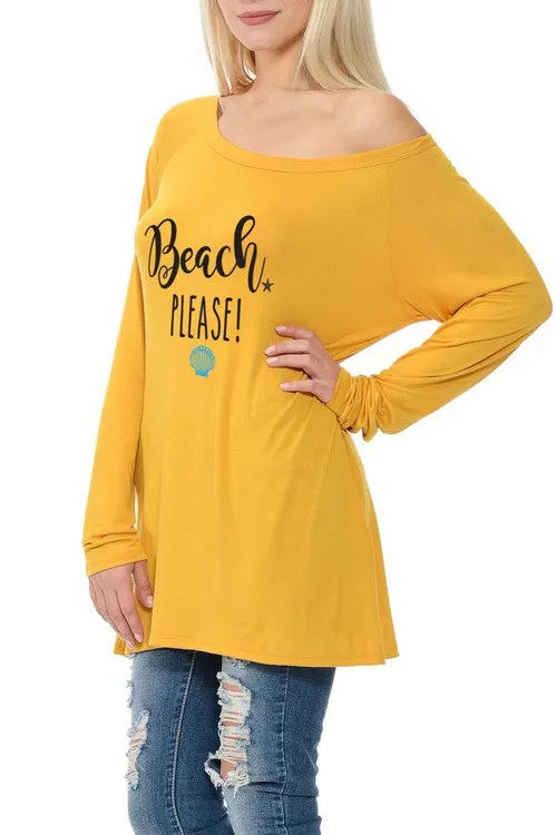 BEACH PLEASE Long Sleeve