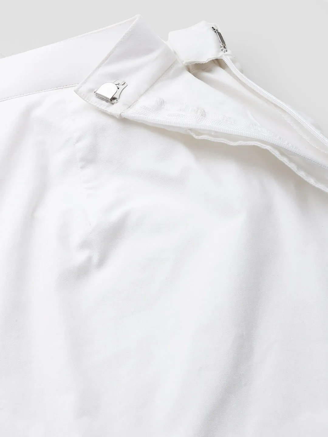 Black top with white pants cord set