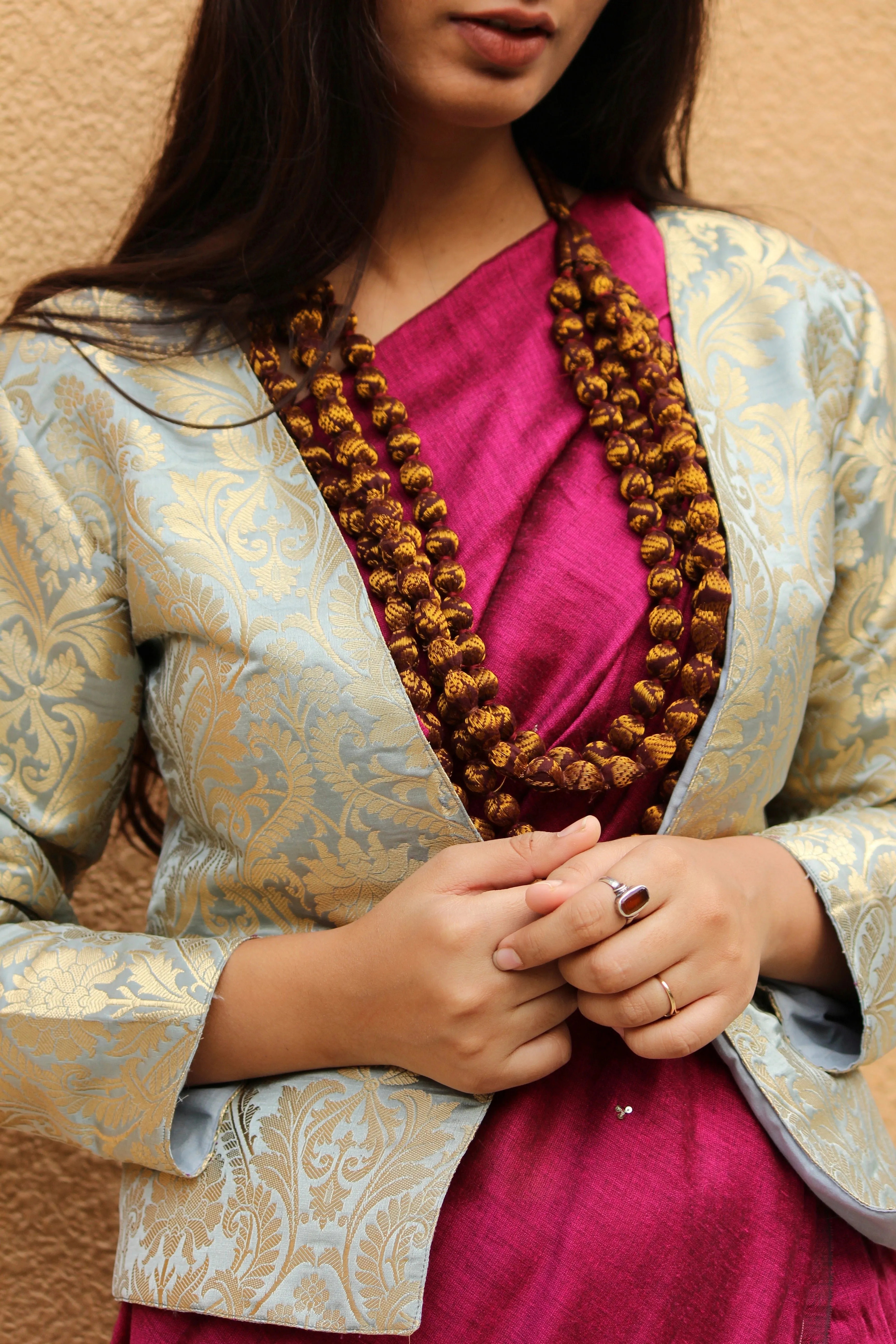 Brocade Cropped Jacket