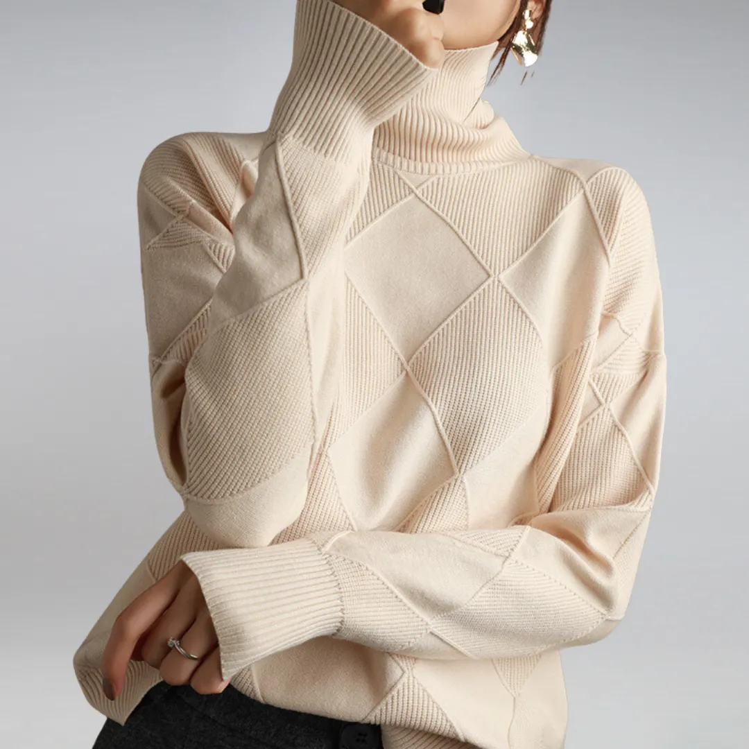Bryanne Sweater | Turtleneck Loose-Fit Sweater