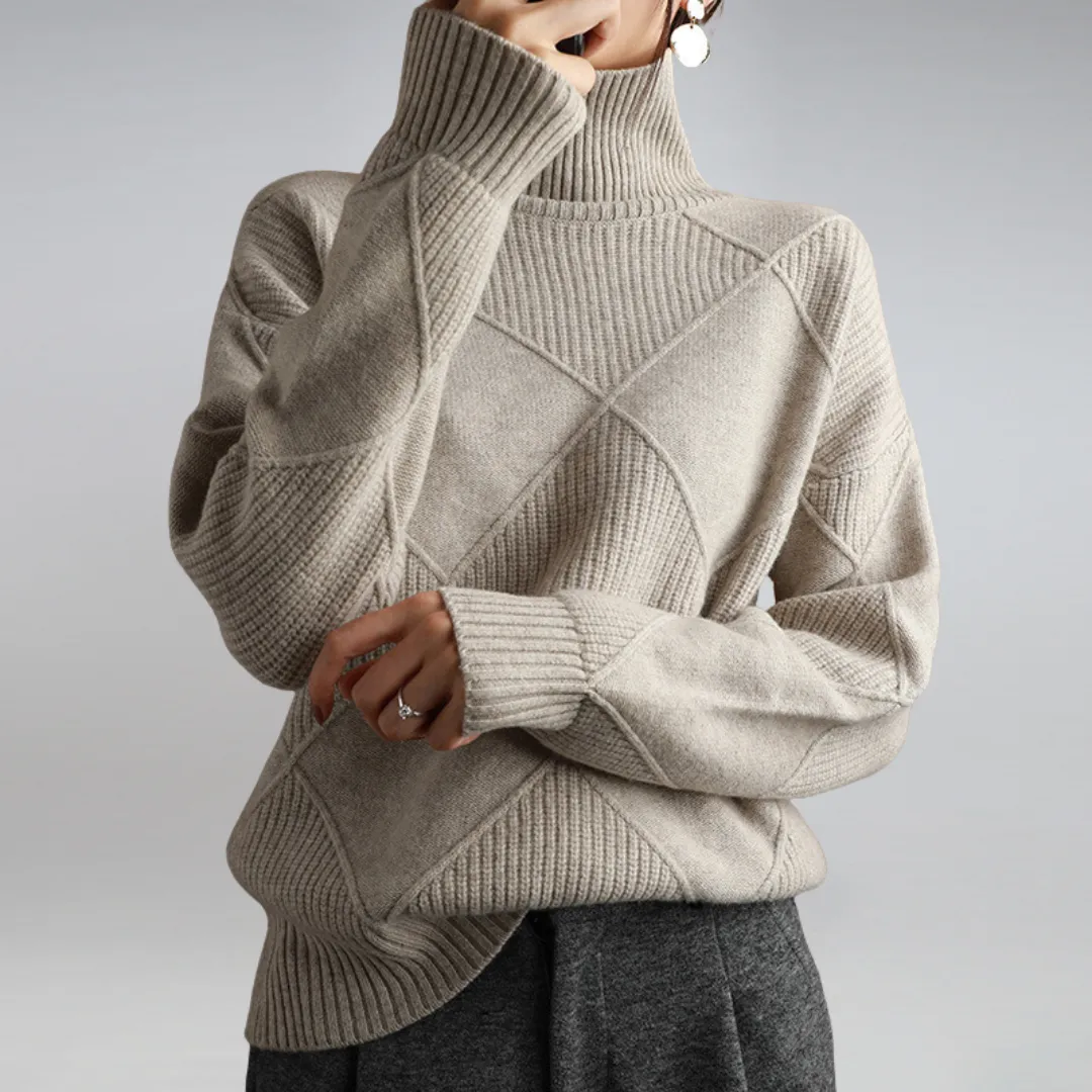 Bryanne Sweater | Turtleneck Loose-Fit Sweater