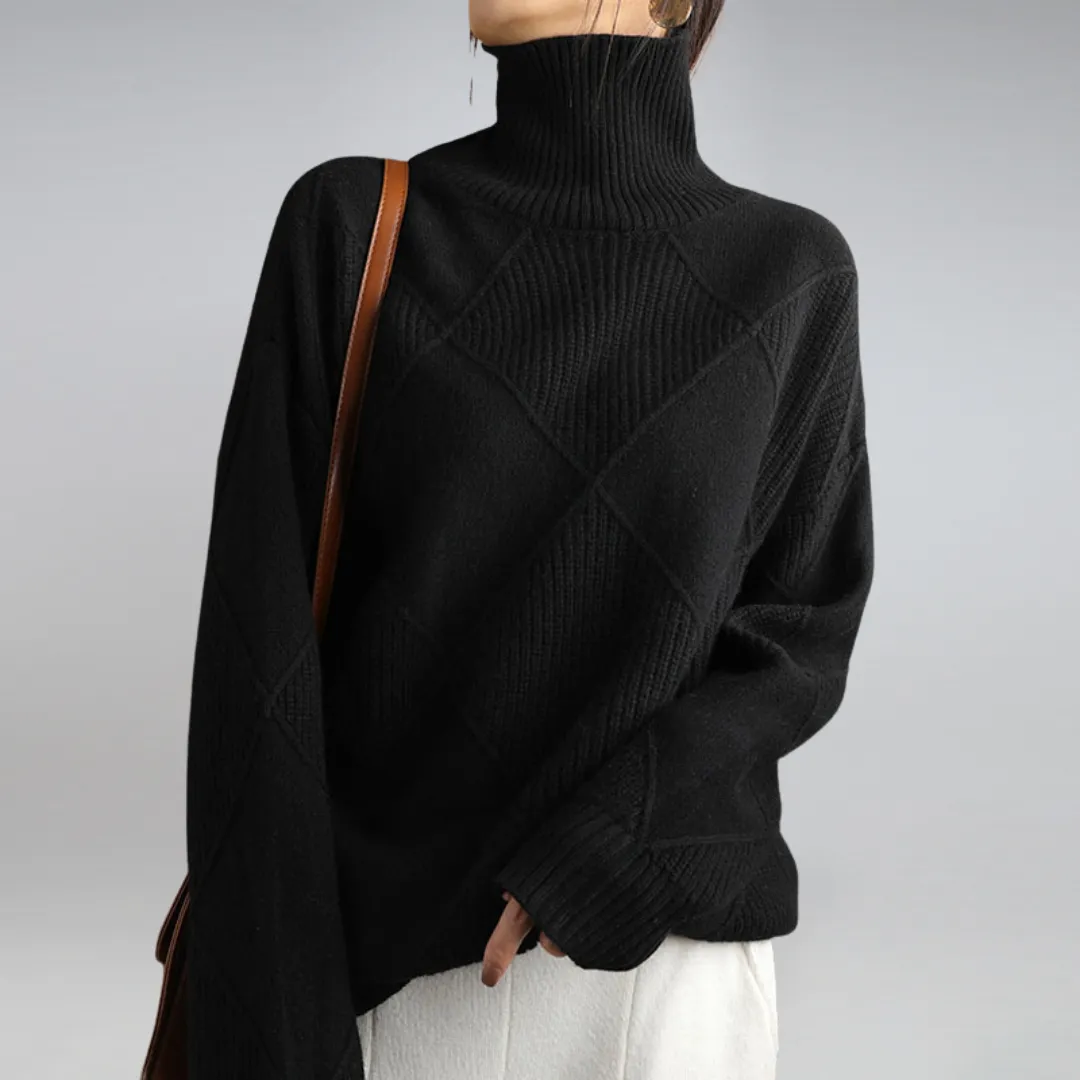 Bryanne Sweater | Turtleneck Loose-Fit Sweater