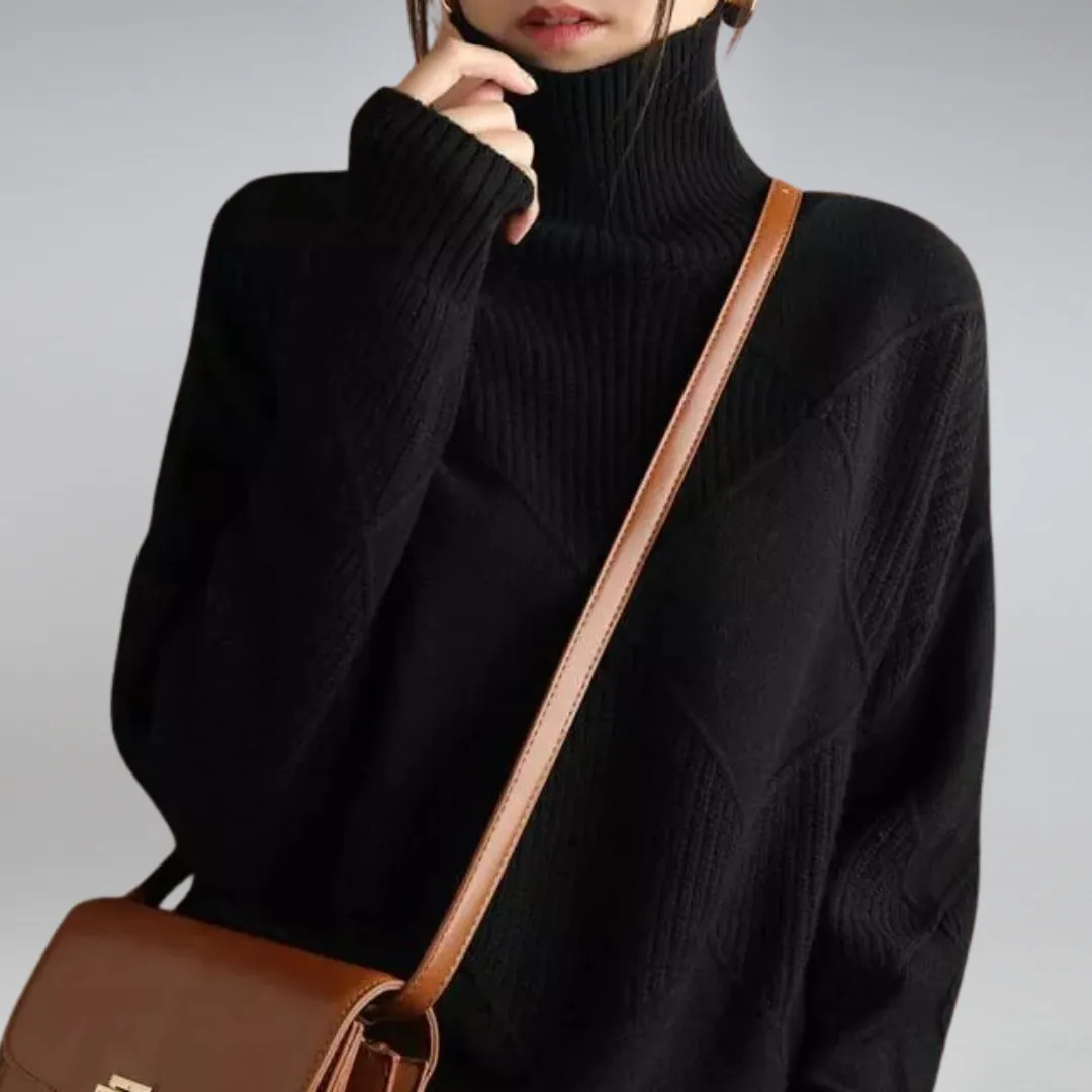 Bryanne Sweater | Turtleneck Loose-Fit Sweater