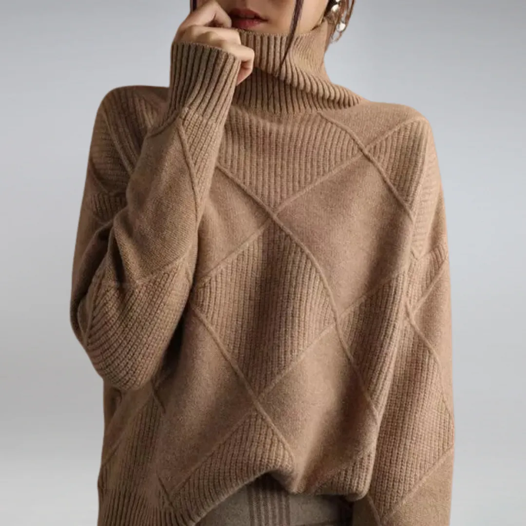 Bryanne Sweater | Turtleneck Loose-Fit Sweater