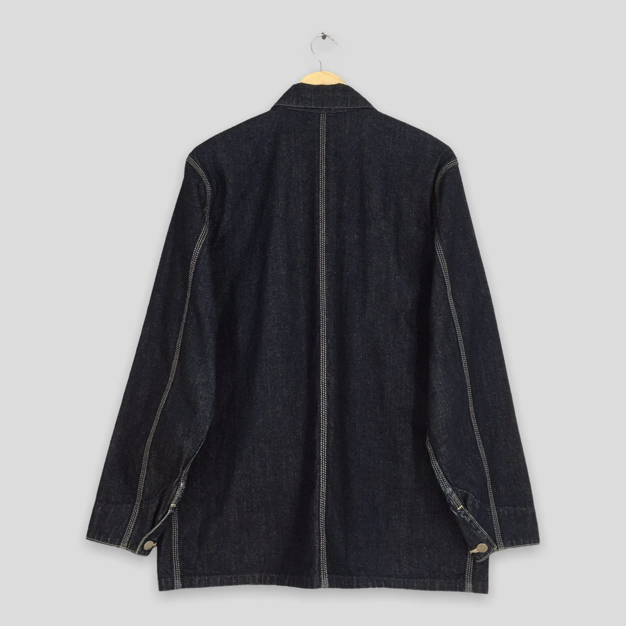 Carhartt Indigo Blue Jeans Workwear Jacket Large