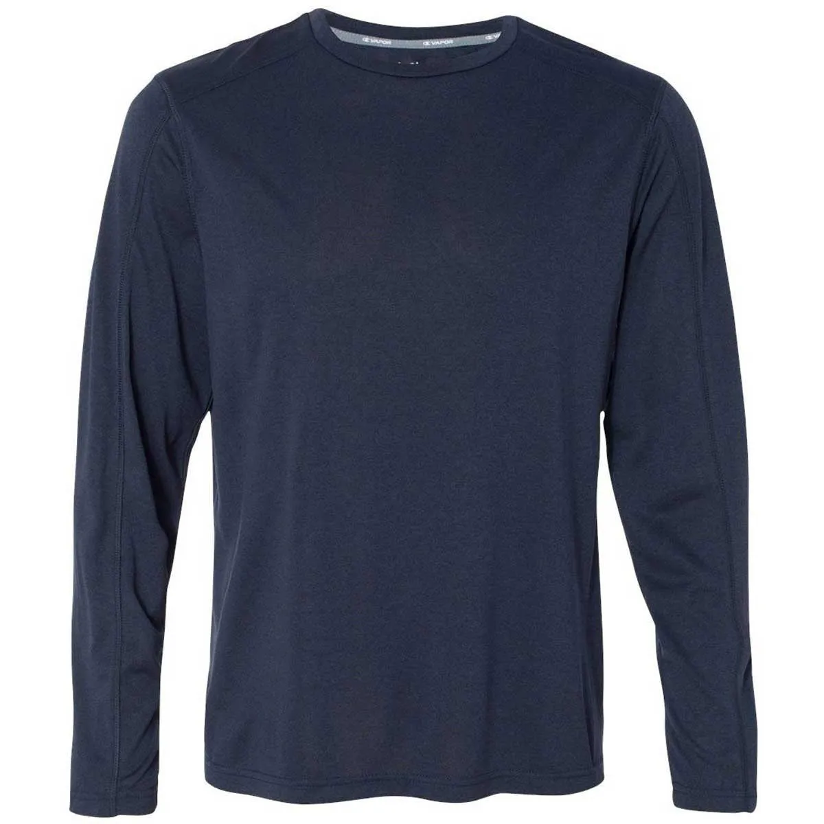 Champion Men's Navy Heather Vapor 4-Ounce Long-Sleeve T-Shirt