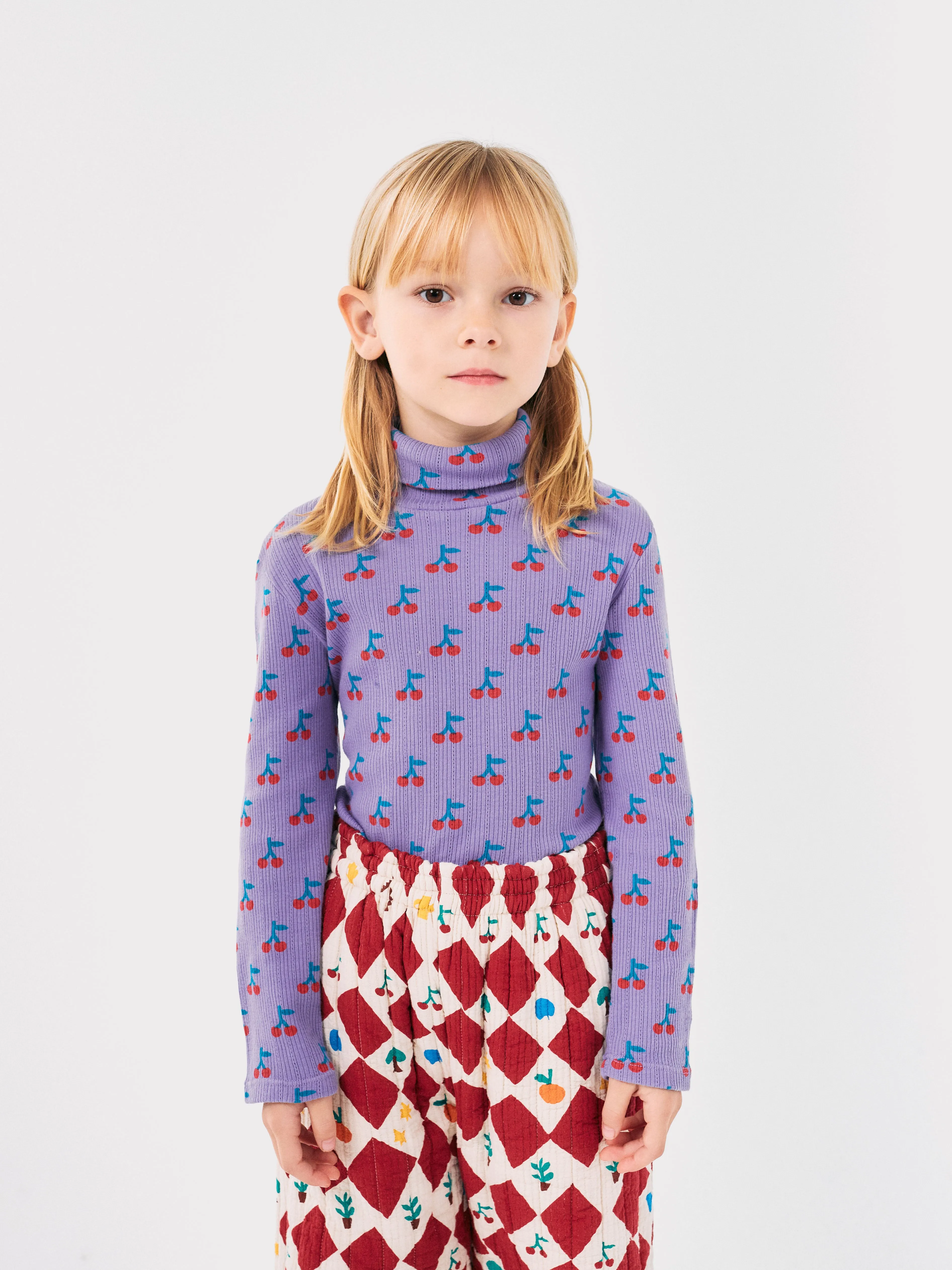 Cherry all Over Turtleneck Tee