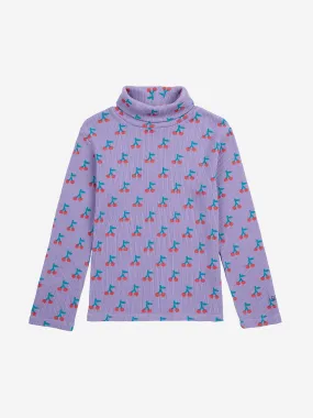 Cherry all Over Turtleneck Tee