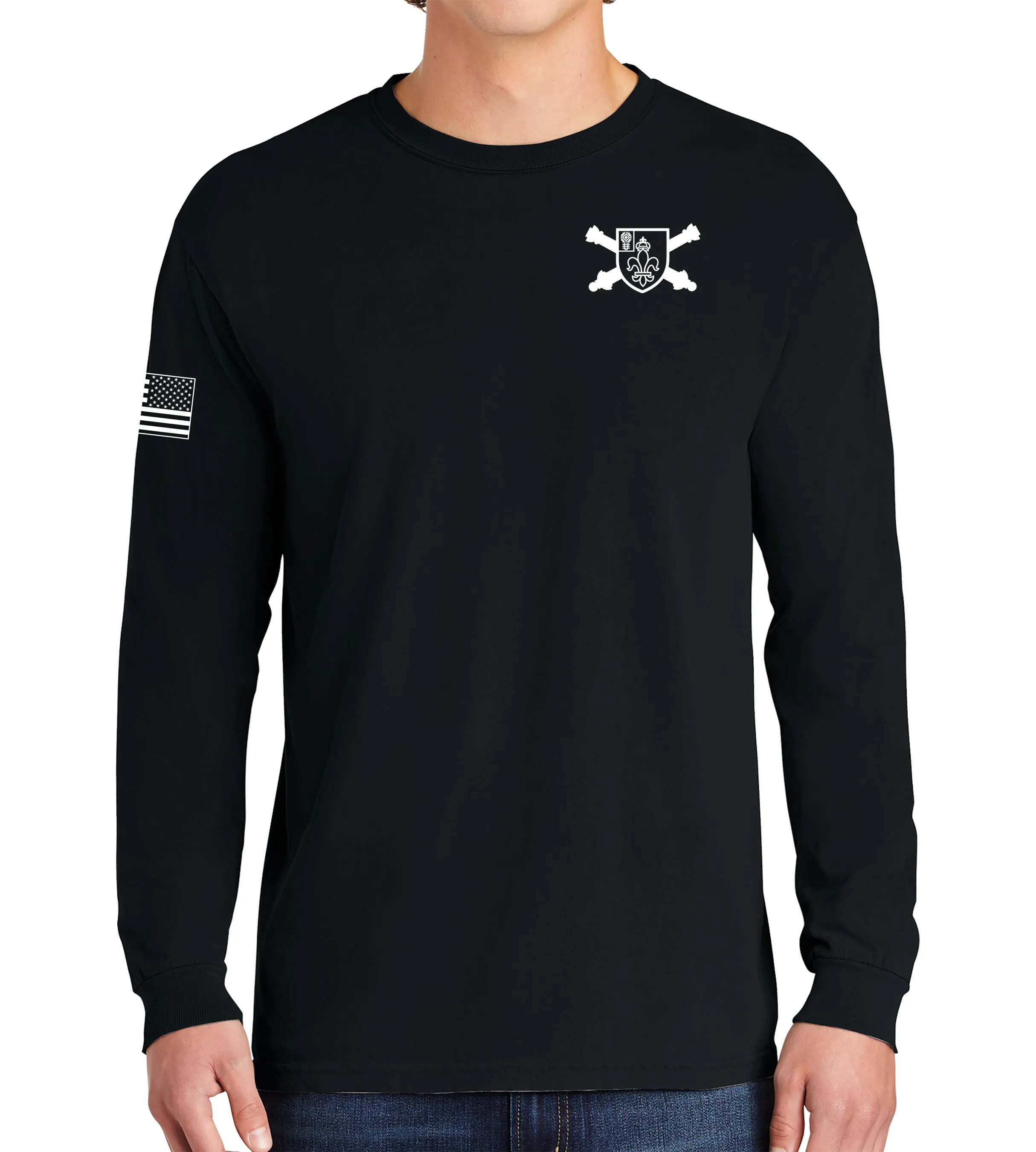 Chosen Long Sleeve 50-50 Blend Unisex Shirt. This shirt IS approved for PT