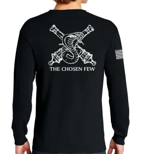 Chosen Long Sleeve 50-50 Blend Unisex Shirt. This shirt IS approved for PT