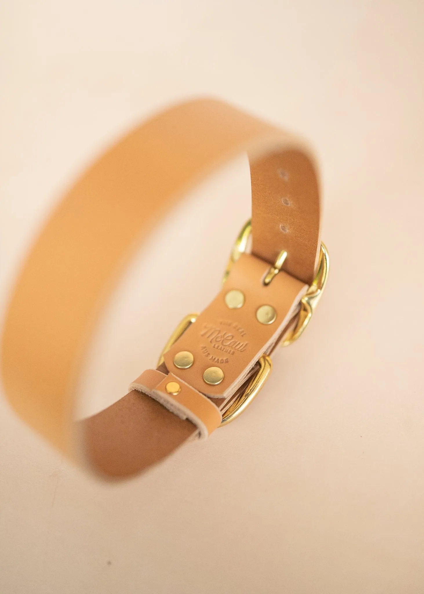 Classic Dog Collar - 38mm - Natural