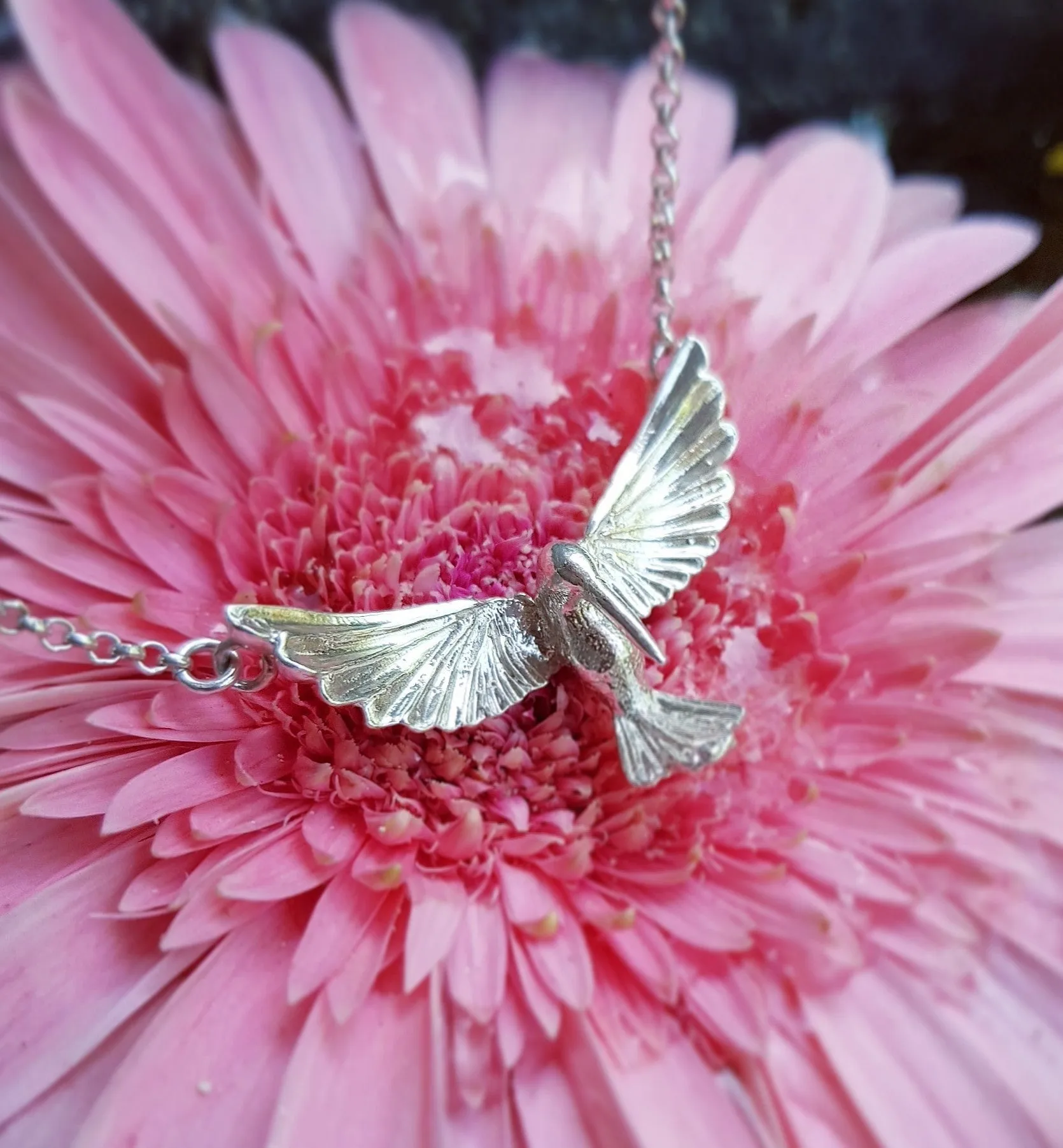 Collar Colibrí Tridimensional