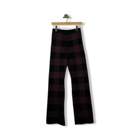 COS Flared Checked Jacquard Knit Trousers