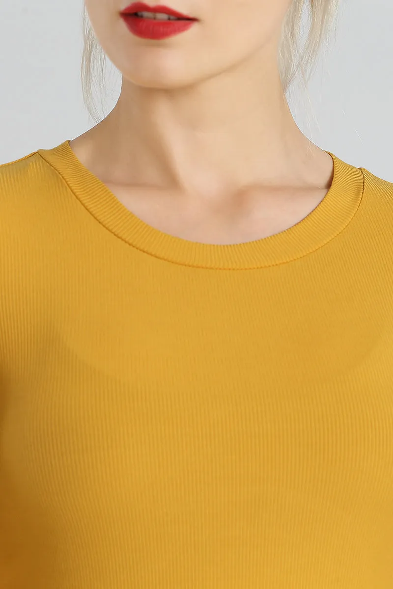 Crew Neck Long Sleeve Tops