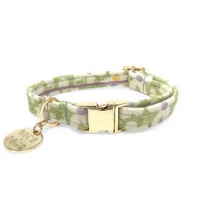 Daisy Printed Dog Collar - Pistachio - XS ONLY