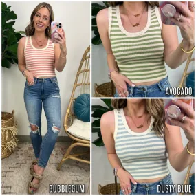 Eilidh Striped Knit Top