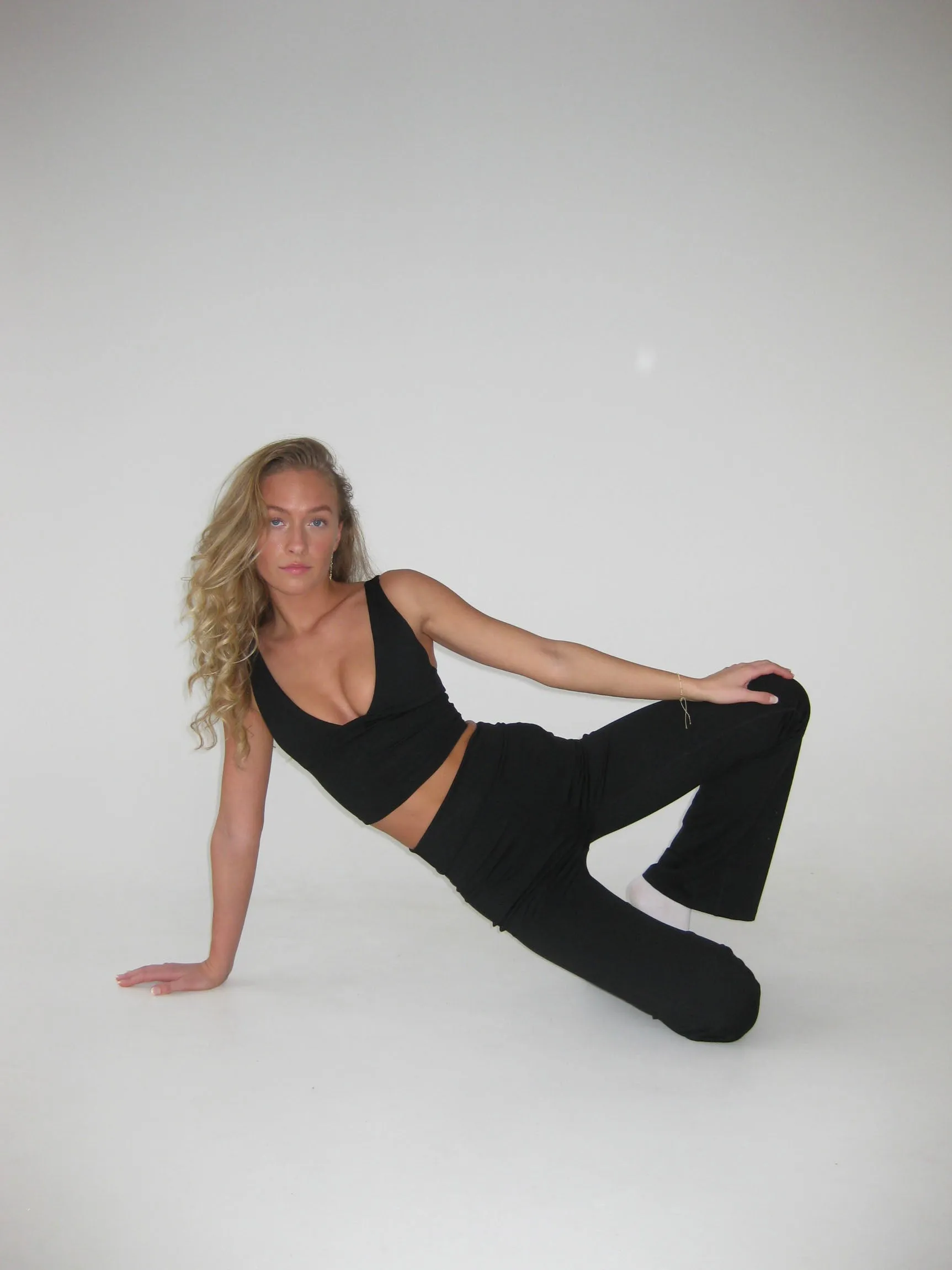 Essential flared pants - Jet Black