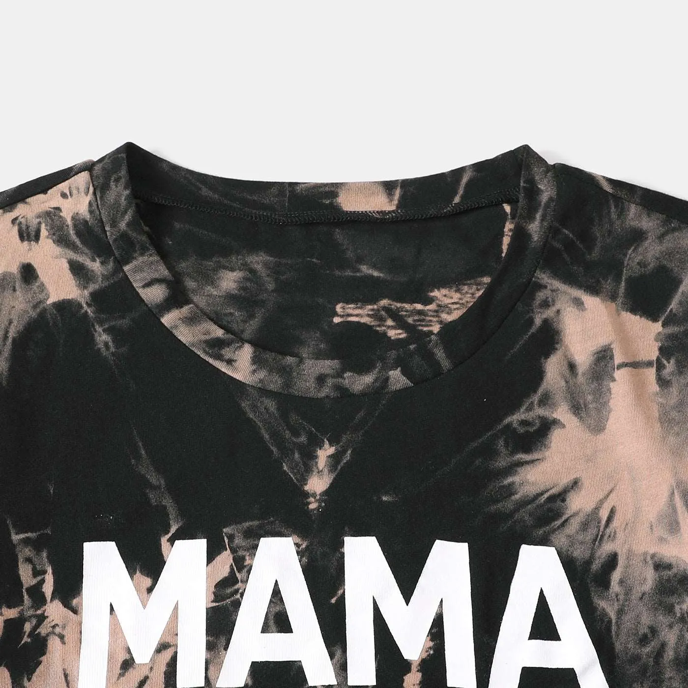 Family Matching Outfits 100% Cotton Letter Printed Short Sleeves T shirt