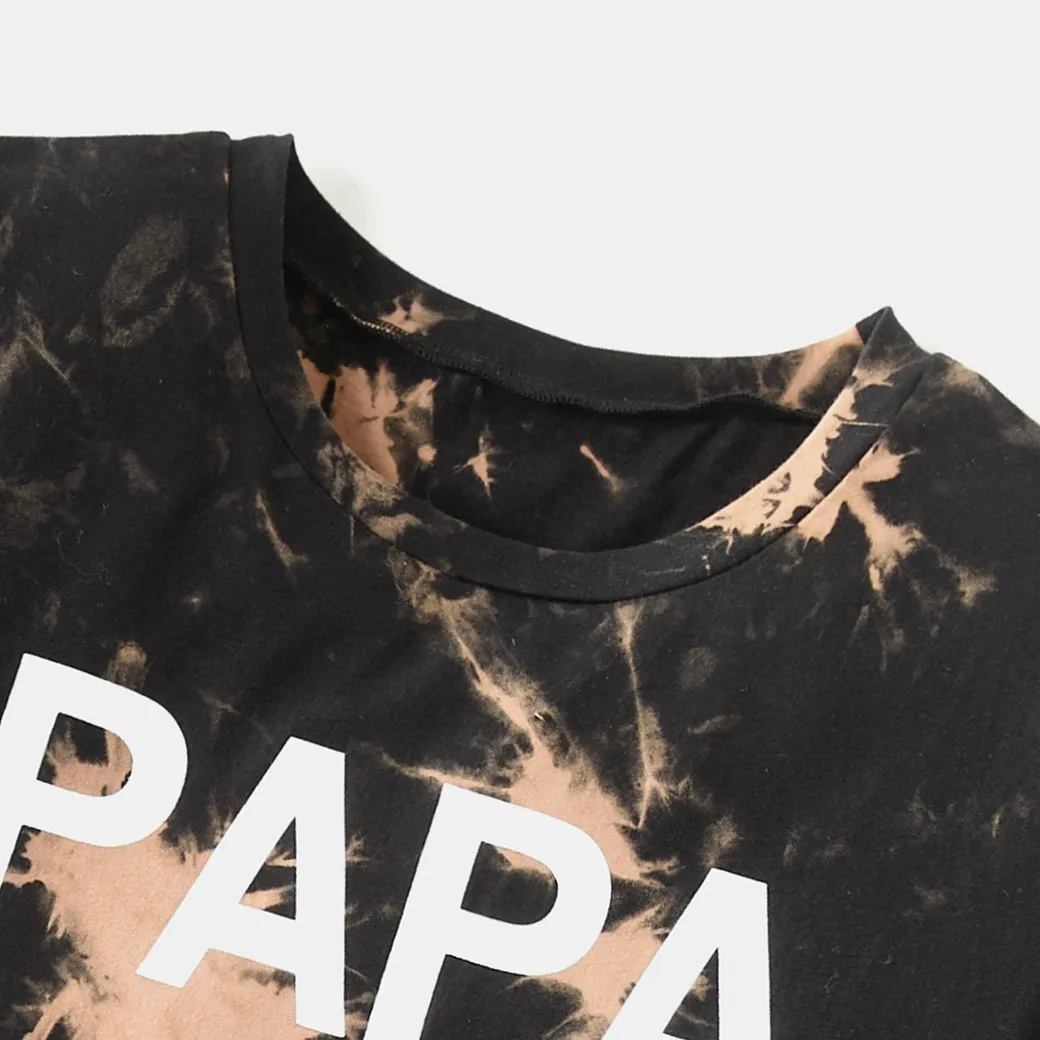 Family Matching Outfits 100% Cotton Letter Printed Short Sleeves T shirt