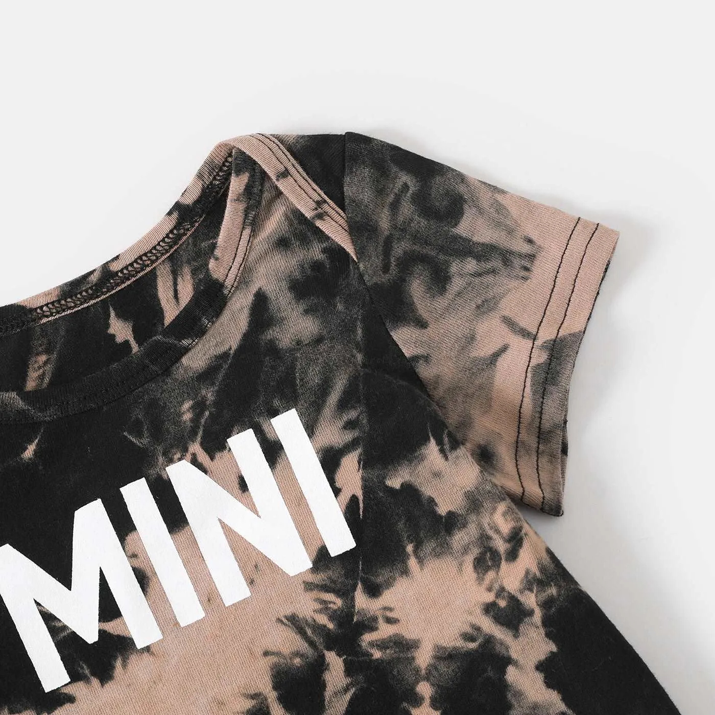 Family Matching Outfits 100% Cotton Letter Printed Short Sleeves T shirt