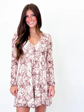 Farah - Floral Mesh Long Sleeve Romper