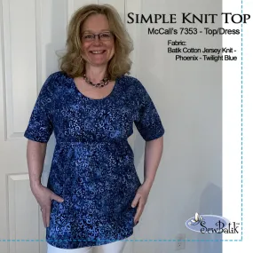 Garment Kit - Jersey Knit Pullover Top