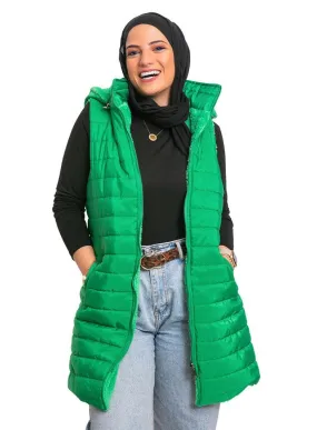 Green L-Cut Double Face Jacket
