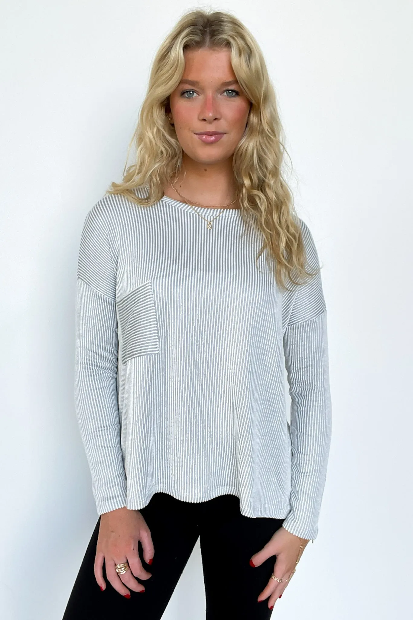 Harper Chill Ribbed Long Sleeve Top