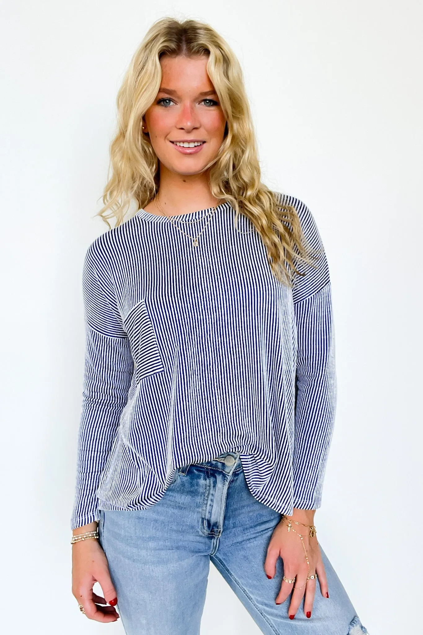 Harper Chill Ribbed Long Sleeve Top