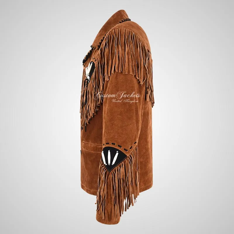 HERITAGE Suede Fringe Jacket American Cowboy Jacket