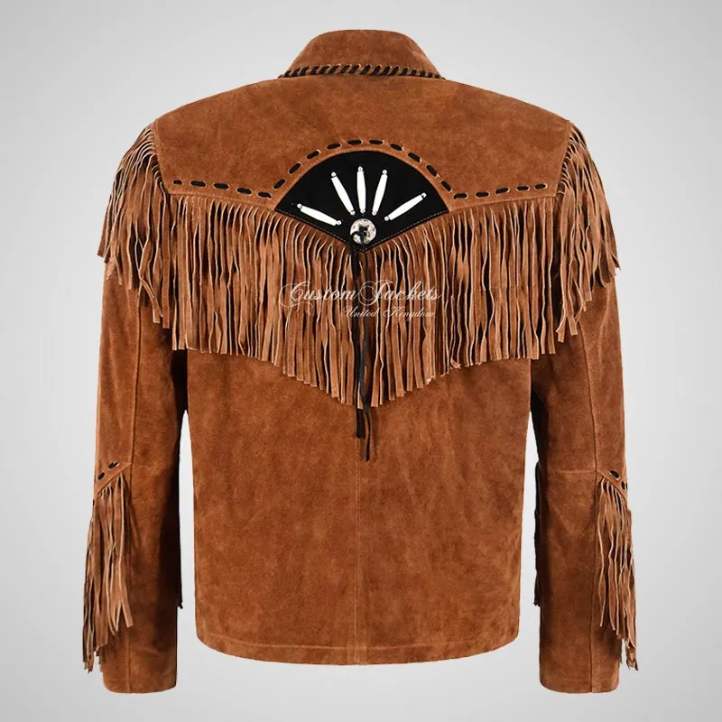 HERITAGE Suede Fringe Jacket American Cowboy Jacket
