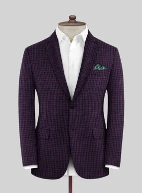 Italian Llio Purple Wool Jacket