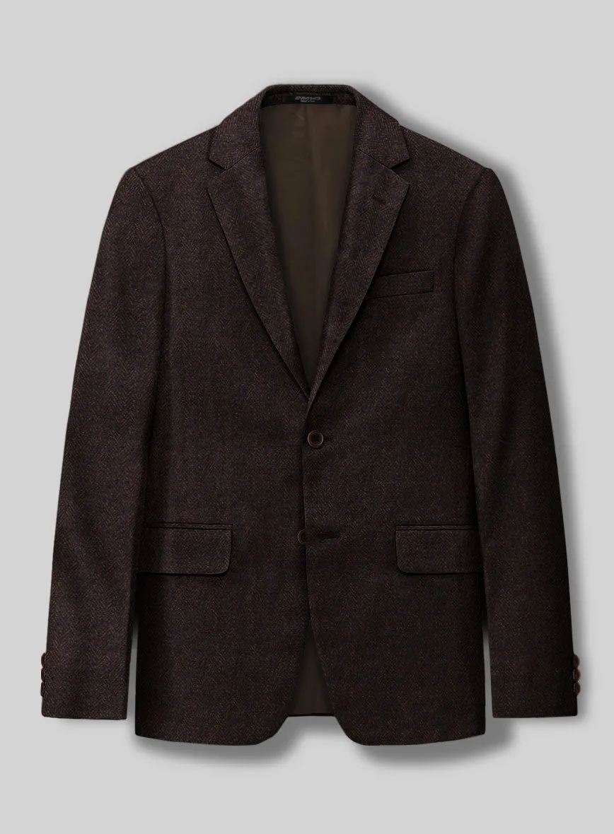 Italian Tweed Herringbone Urbano Jacket