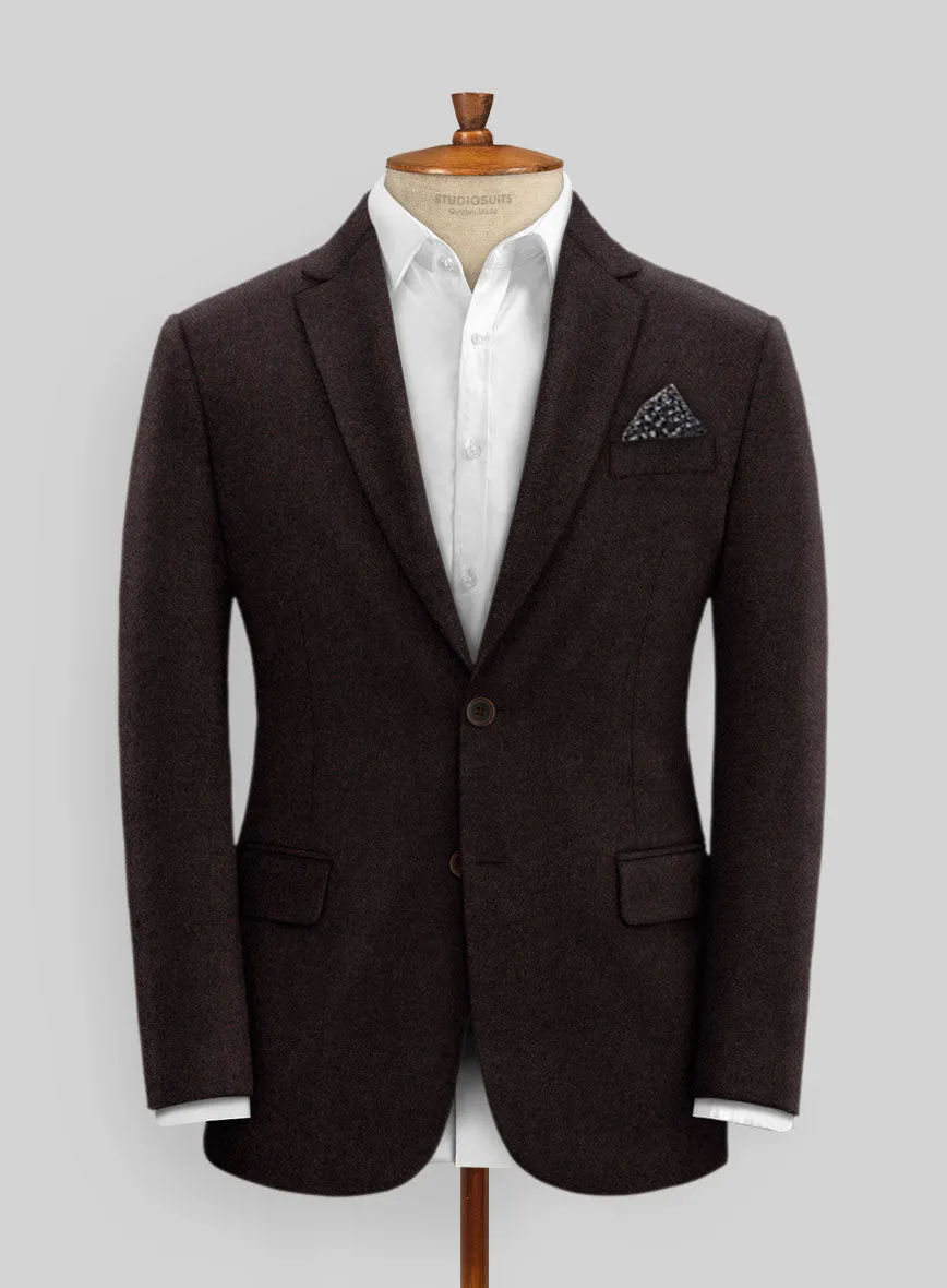 Italian Tweed Herringbone Urbano Jacket