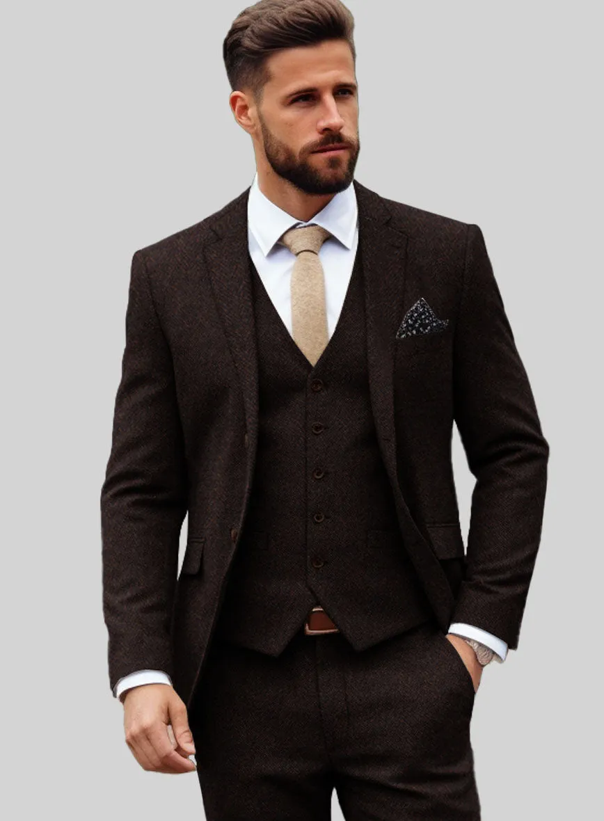 Italian Tweed Herringbone Urbano Jacket