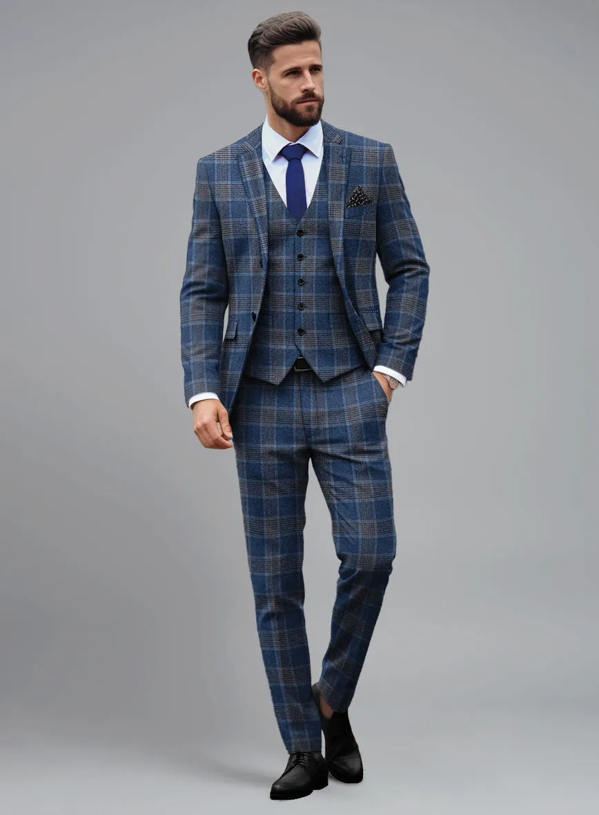 Italian Vincenzo Check Tweed Suit