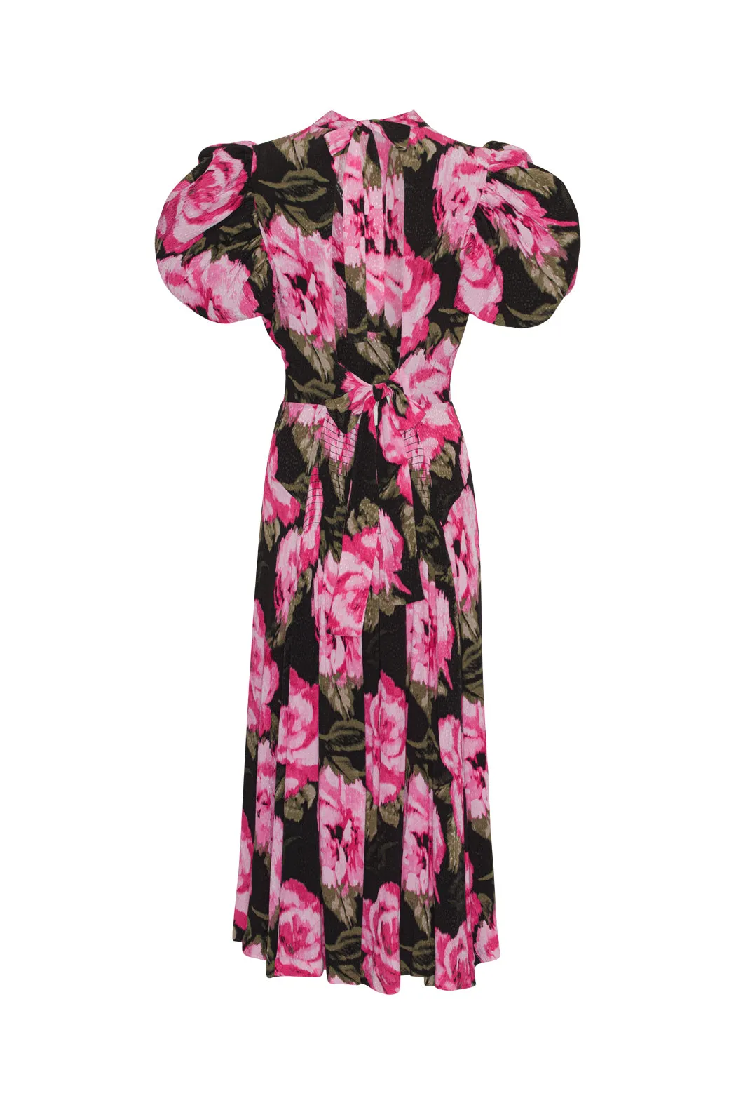 Jacquard Bell Maxi Dress - Lilac Sachet Comb.