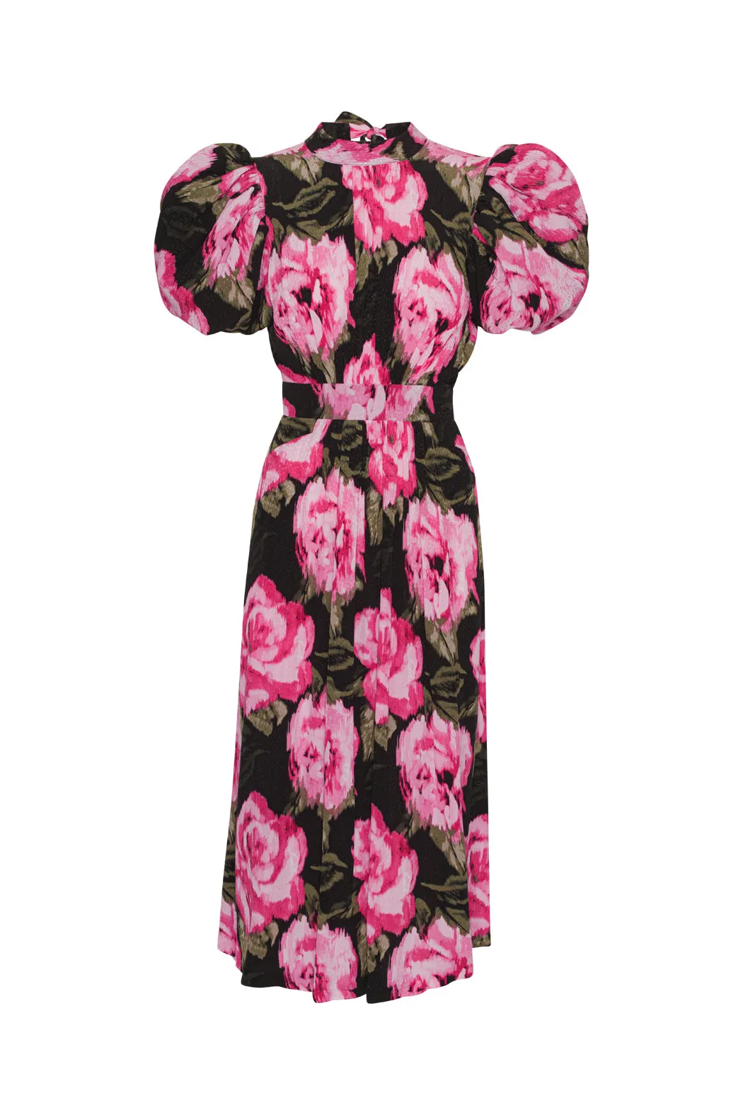 Jacquard Bell Maxi Dress - Lilac Sachet Comb.