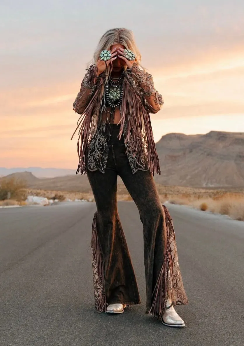Lace Fringed Jacket