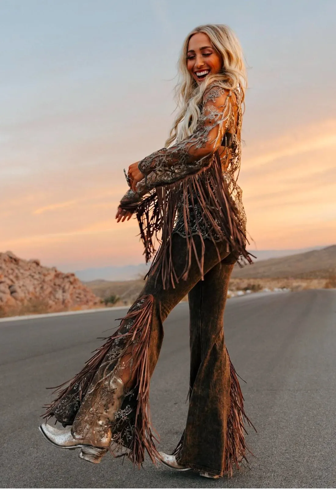 Lace Fringed Jacket