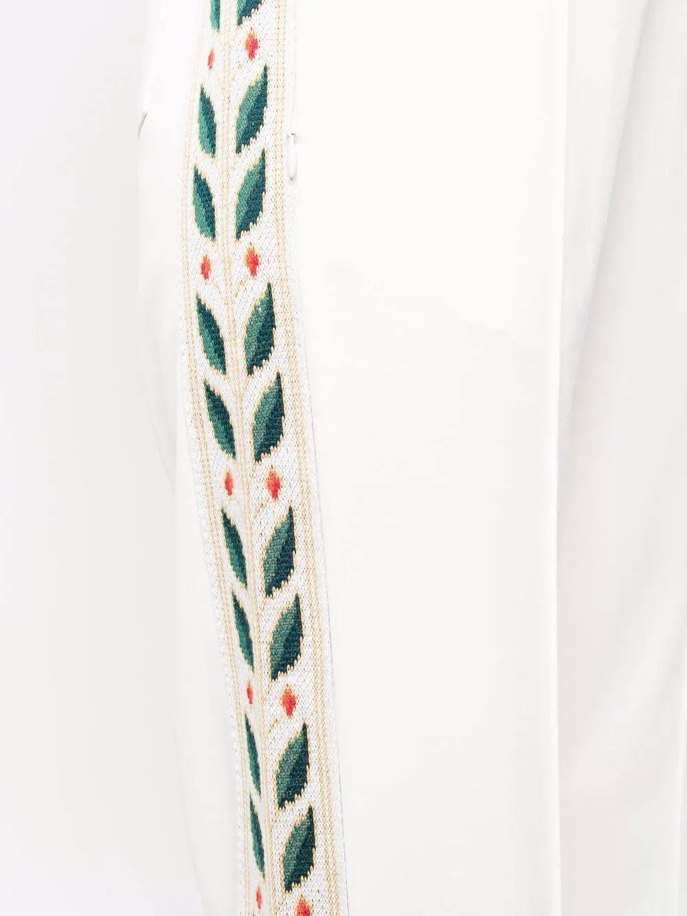 Laurel pattern-trimmed trousers