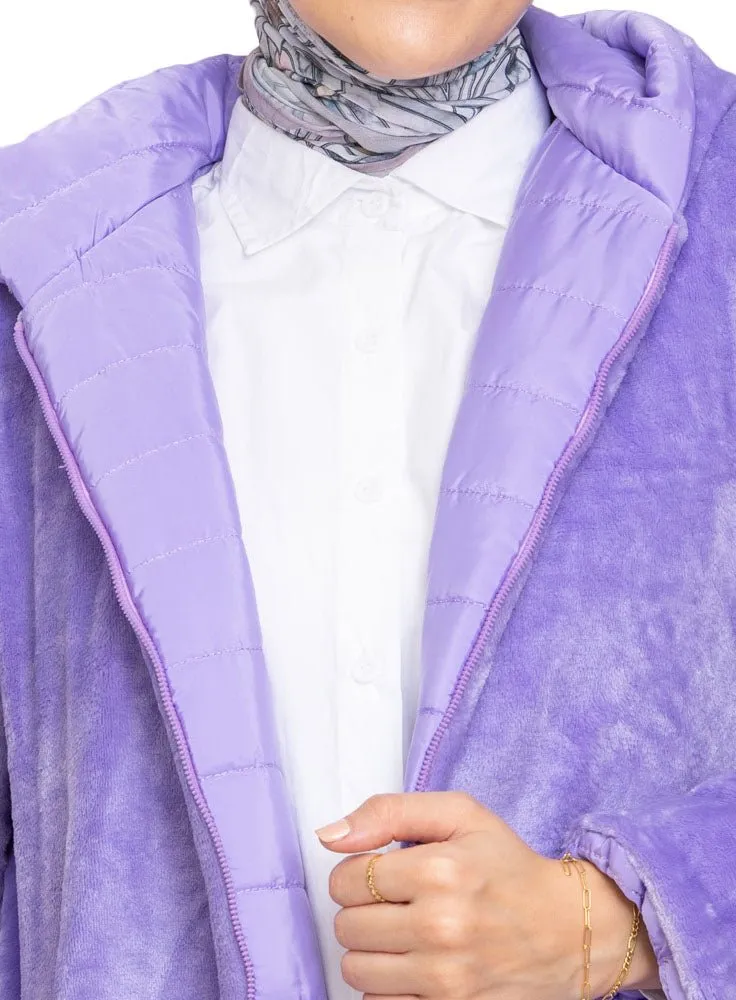 Lilac Long Double Face Jacket