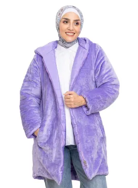 Lilac Long Double Face Jacket