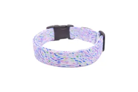 Lilac Purple & Colorful Spots Dog Collar