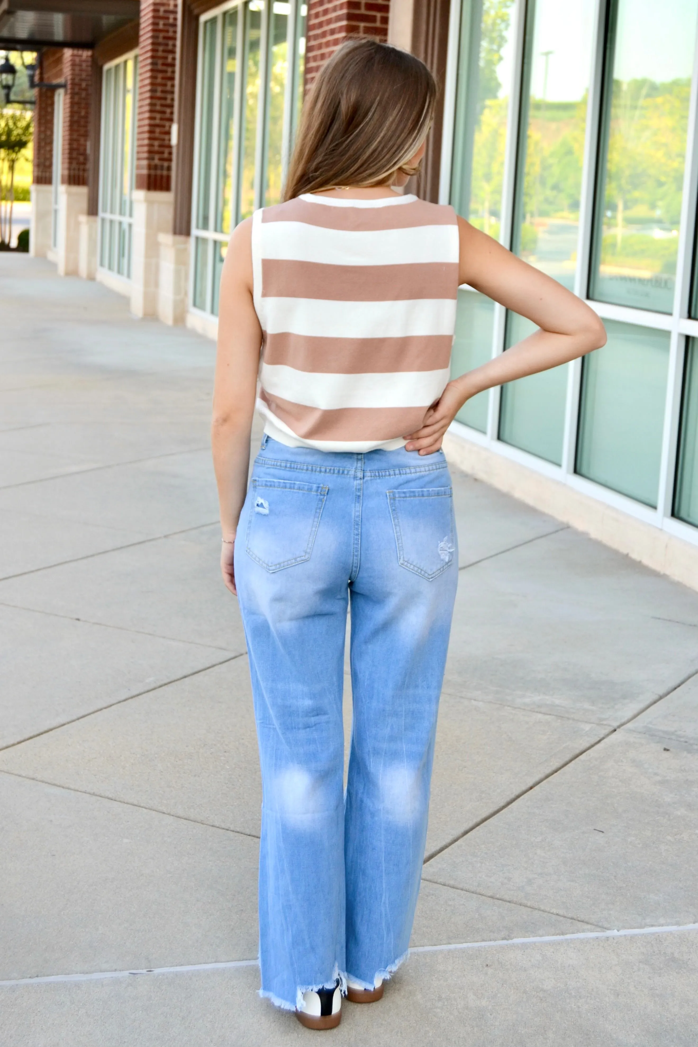 LT wash distressed jeans