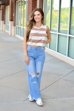LT wash distressed jeans