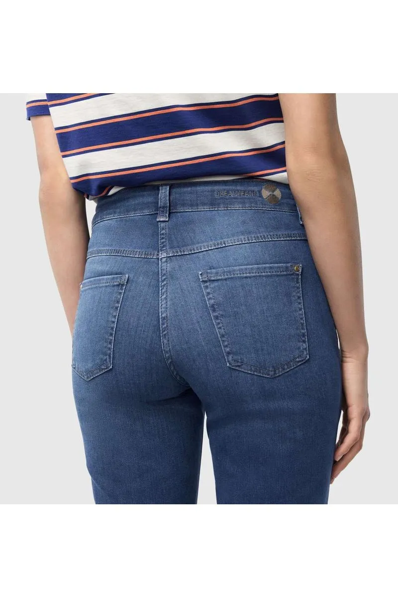 Mac Jeans Dream Denim Straight Legs 5401-90-355L | D569 Mid Blue Authentic